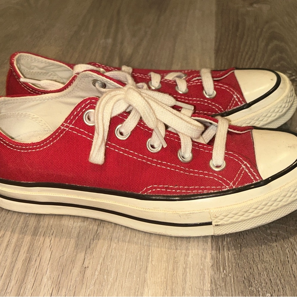 Red Converse Chuck 70 Low Top Sneakers